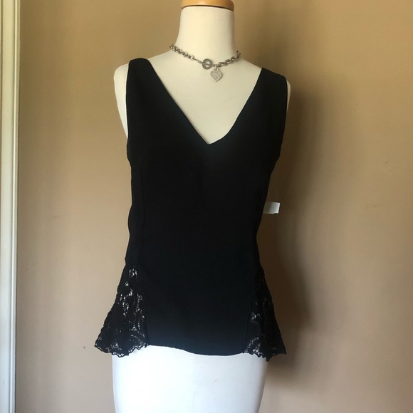 Peplum blouse w lace sides - Picture 3 of 8
